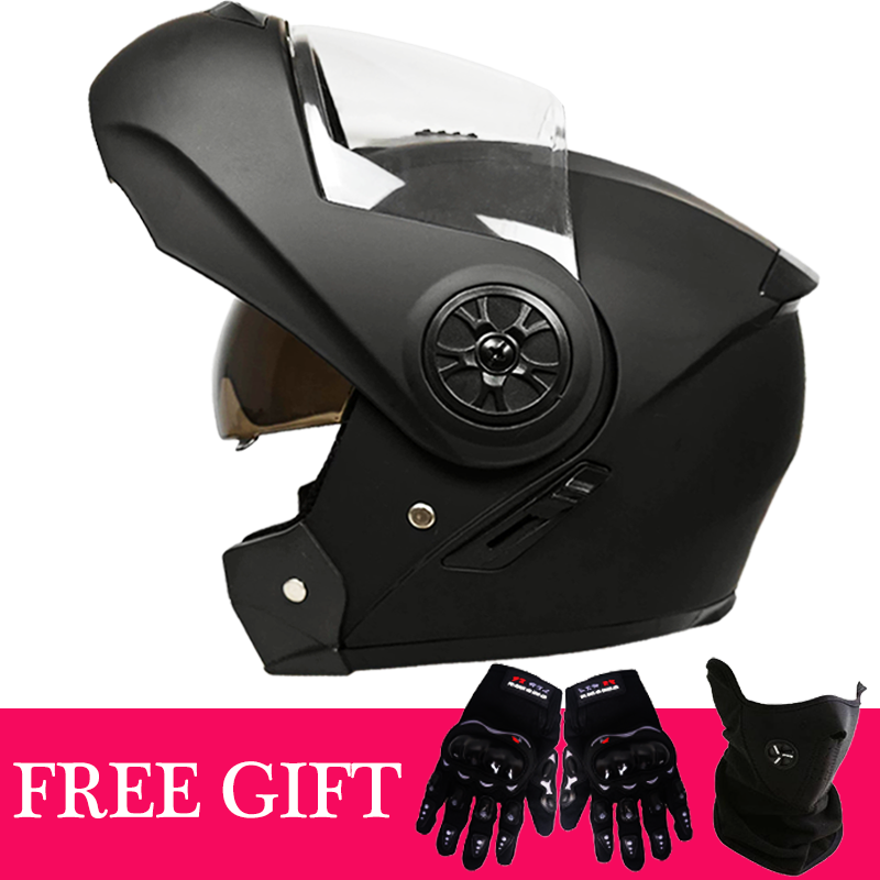 Full Face Motorcycle Helmet With Bluetooth - Kask motocyklowy typu flip-up z odpinaną