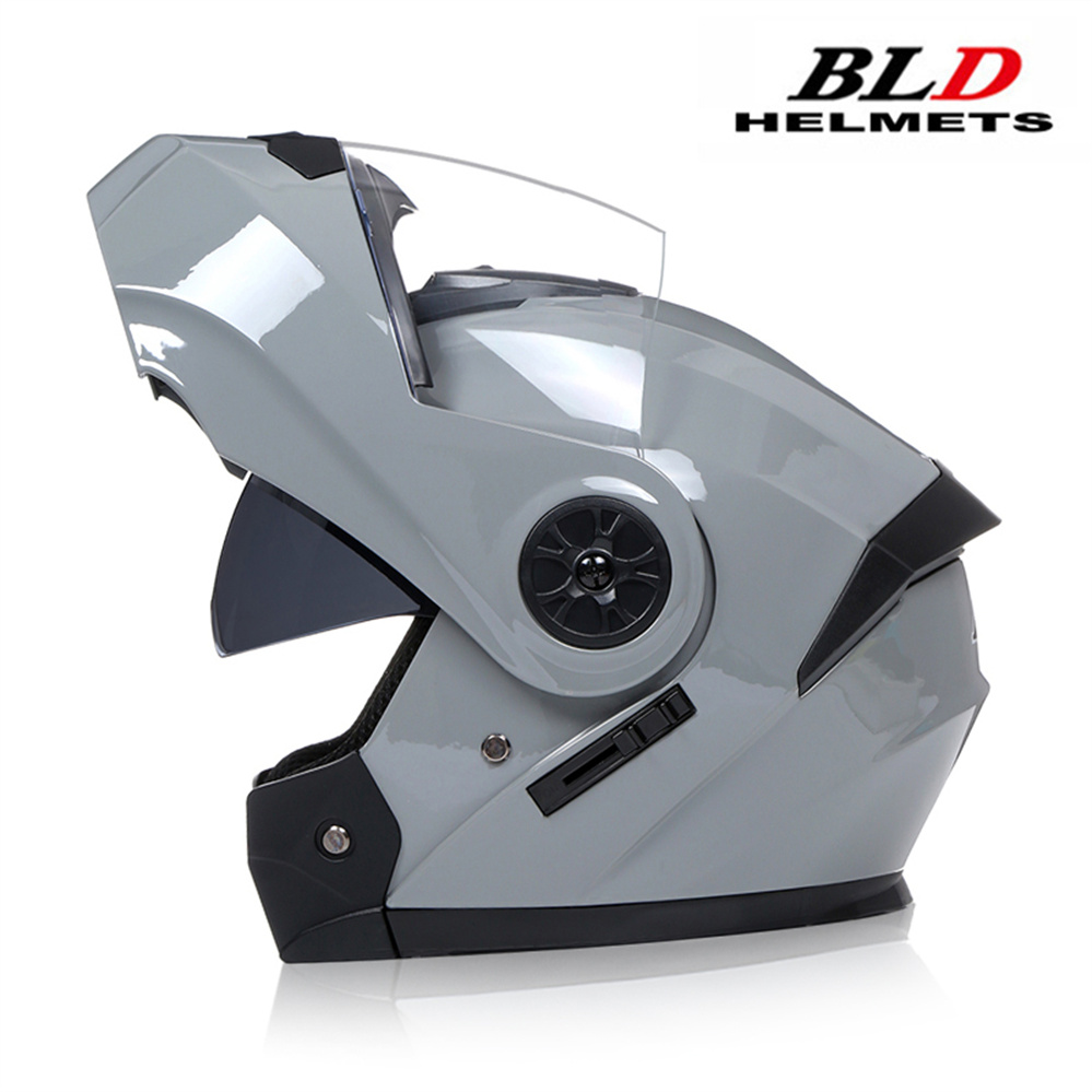 Full Face Motorcycle Helmet With Bluetooth - Modułowy kask motocyklowy z podwójnym obiektywem