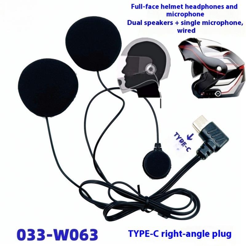 Full Face Motorcycle Helmet With Bluetooth - 【Y】1 szt. Zestaw słuchawkowy do kasku