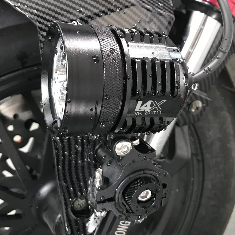 Dwukolorowa lampa LED strobosk – Universal Motorcycle Led Headlight Projector recenzja i cena