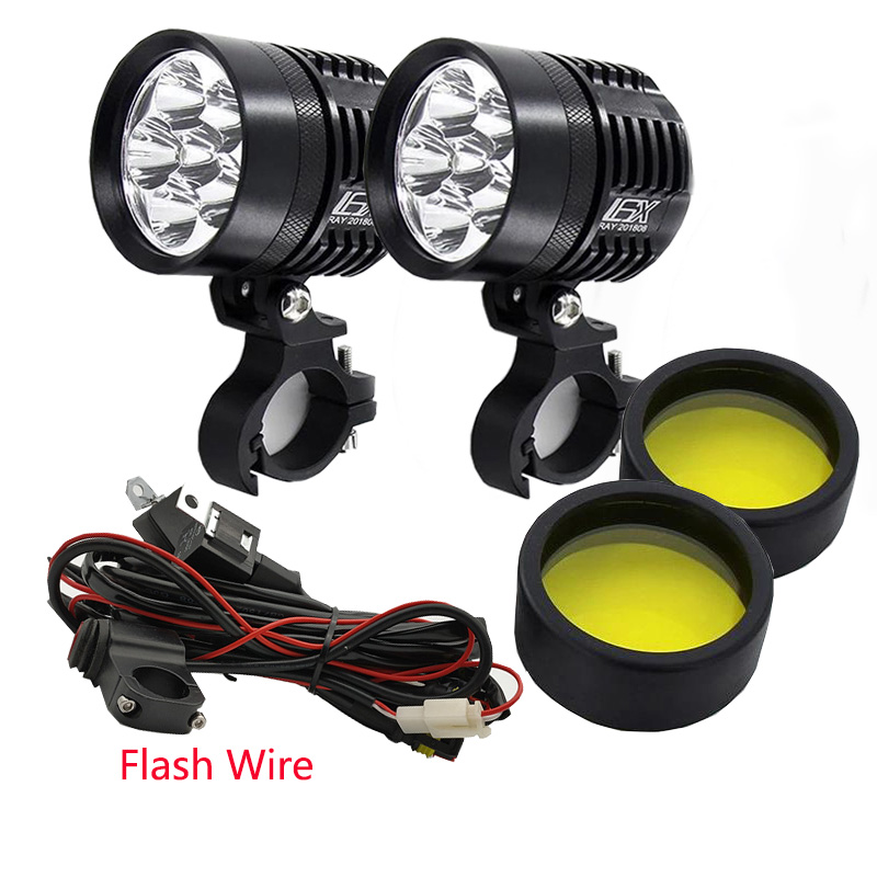 2 SZT. Uniwersalne reflektory  – Universal Motorcycle Led Headlight Projector recenzja i cena