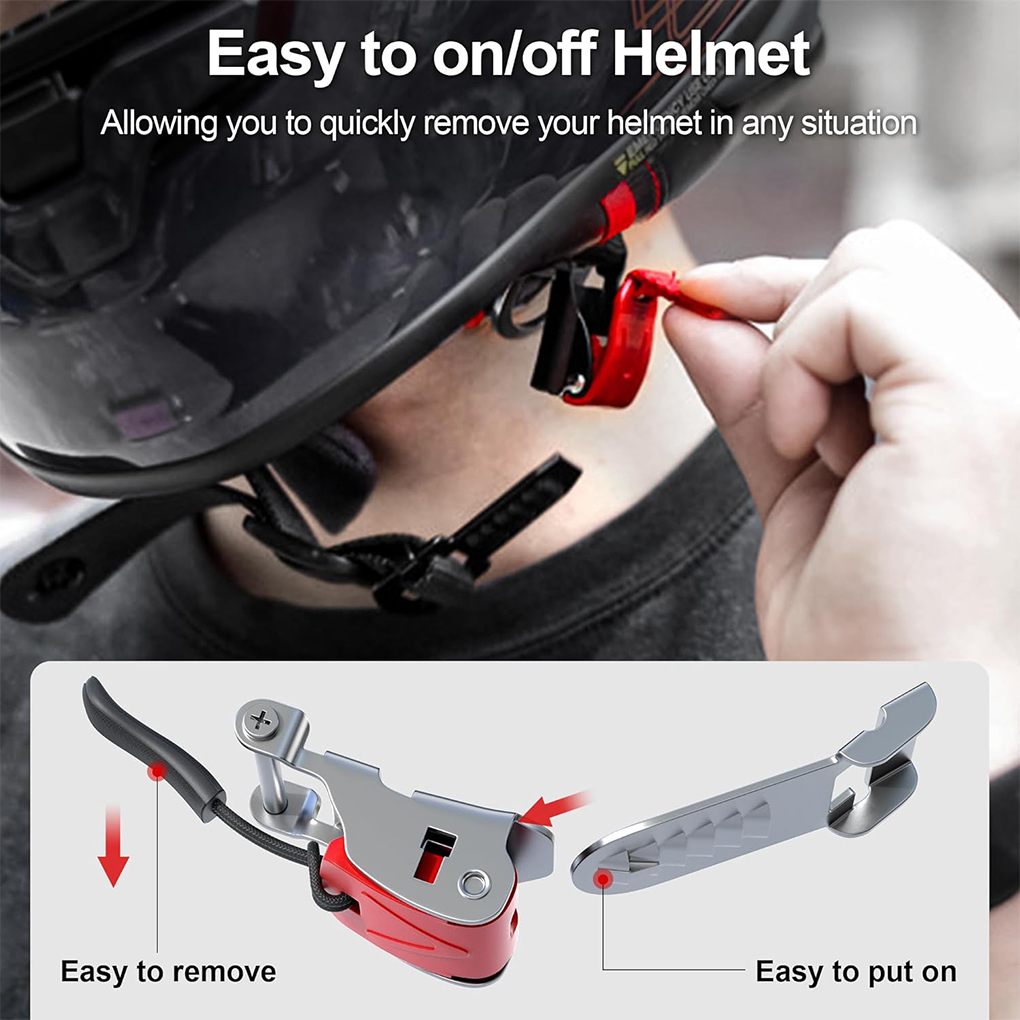 Lekki zestaw klamer szybkiego  – Quick Release Buckle Motorcycle Helmet recenzja i cena