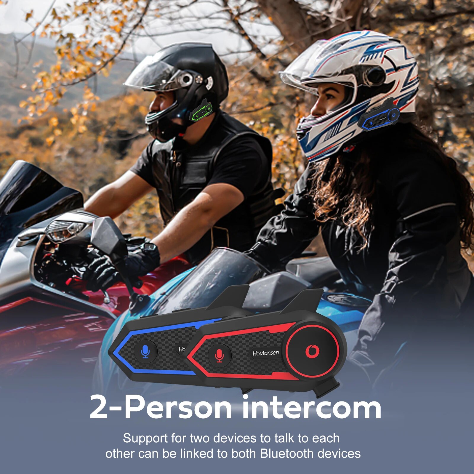 Houtonsen S6 PLUS kask motocyk – Universal Motorcycle Helmet Intercom Headset recenzja i cena